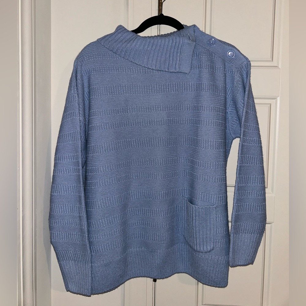 Baby Blue Turtle Neck Sweater